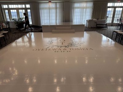 Custom Monogram Floor Wrap