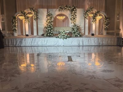 Elegant Full Print Dance Floor Wrap Installation