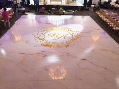 Monogram Dance Floor Wrapping Installation